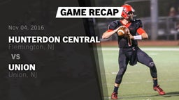 Recap: Hunterdon Central  vs. Union  2016