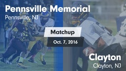 Matchup: Pennsville Memorial vs. Clayton  2016