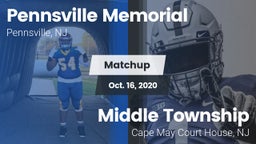 Matchup: Pennsville Memorial vs. Middle Township  2020