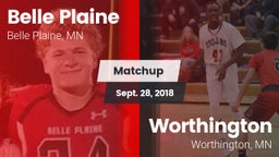 Matchup: Belle Plaine High vs. Worthington  2018