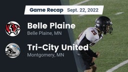 Recap: Belle Plaine  vs. Tri-City United  2022