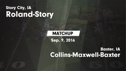 Matchup: Roland-Story High vs. Collins-Maxwell-Baxter  2016