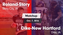 Matchup: Roland-Story High vs. ****-New Hartford  2016