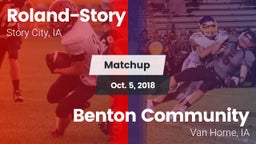Matchup: Roland-Story High vs. Benton Community 2018