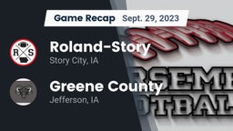 Recap: Roland-Story  vs. Greene County  2023