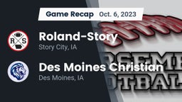 Recap: Roland-Story  vs. Des Moines Christian  2023