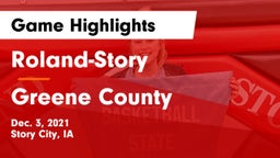 Roland-Story  vs Greene County  Game Highlights - Dec. 3, 2021