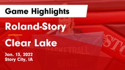 Roland-Story  vs Clear Lake  Game Highlights - Jan. 13, 2022