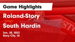 Roland-Story  vs South Hardin  Game Highlights - Jan. 20, 2022