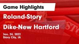 Roland-Story  vs ****-New Hartford  Game Highlights - Jan. 24, 2022