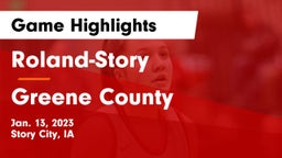 Roland-Story  vs Greene County  Game Highlights - Jan. 13, 2023