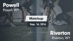 Matchup: Powell  vs. Riverton  2016
