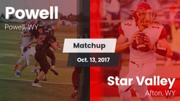 Matchup: Powell  vs. Star Valley  2017
