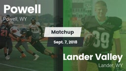 Matchup: Powell  vs. Lander Valley  2018