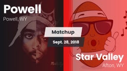 Matchup: Powell  vs. Star Valley  2018