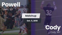 Matchup: Powell  vs. Cody  2018