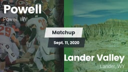 Matchup: Powell  vs. Lander Valley  2020