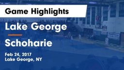 Lake George  vs Schoharie Game Highlights - Feb 24, 2017
