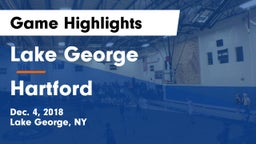 Lake George  vs Hartford  Game Highlights - Dec. 4, 2018