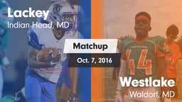 Matchup: Lackey  vs. Westlake  2016