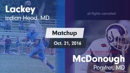 Matchup: Lackey  vs. McDonough  2016