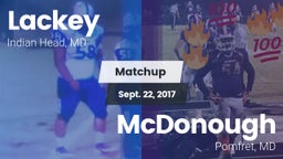 Matchup: Lackey  vs. McDonough  2017