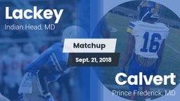 Matchup: Lackey  vs. Calvert  2018