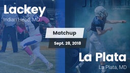 Matchup: Lackey  vs. La Plata  2018