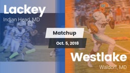 Matchup: Lackey  vs. Westlake  2018