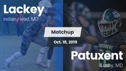Matchup: Lackey  vs. Patuxent  2019