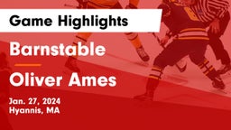 Barnstable  vs Oliver Ames  Game Highlights - Jan. 27, 2024