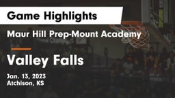 Maur Hill Prep-Mount Academy  vs Valley Falls Game Highlights - Jan. 13, 2023