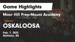 Maur Hill Prep-Mount Academy  vs OSKALOOSA  Game Highlights - Feb. 7, 2023