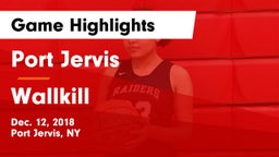 Port Jervis  vs Wallkill  Game Highlights - Dec. 12, 2018