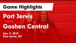Port Jervis  vs Goshen Central  Game Highlights - Jan. 9, 2019