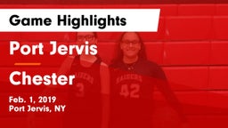 Port Jervis  vs Chester Game Highlights - Feb. 1, 2019
