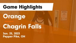 Orange  vs Chagrin Falls  Game Highlights - Jan. 25, 2023