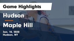 Hudson  vs Maple Hill   Game Highlights - Jan. 10, 2020