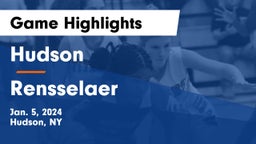 Hudson  vs Rensselaer  Game Highlights - Jan. 5, 2024