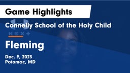 Connelly School of the Holy Child  vs Fleming  Game Highlights - Dec. 9, 2023