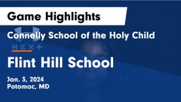 Connelly School of the Holy Child  vs Flint Hill School Game Highlights - Jan. 3, 2024