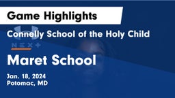 Connelly School of the Holy Child  vs Maret School Game Highlights - Jan. 18, 2024