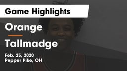 Orange  vs Tallmadge  Game Highlights - Feb. 25, 2020