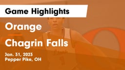 Orange  vs Chagrin Falls  Game Highlights - Jan. 31, 2023