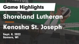 Shoreland Lutheran  vs Kenosha St. Joseph Game Highlights - Sept. 8, 2022
