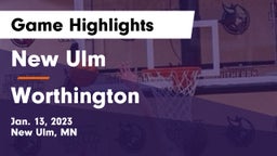 New Ulm  vs Worthington  Game Highlights - Jan. 13, 2023