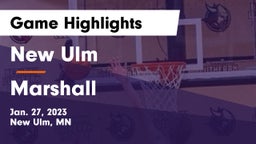 New Ulm  vs Marshall  Game Highlights - Jan. 27, 2023