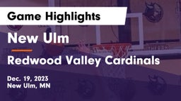New Ulm  vs Redwood Valley Cardinals Game Highlights - Dec. 19, 2023