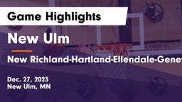 New Ulm  vs New Richland-Hartland-Ellendale-Geneva  Game Highlights - Dec. 27, 2023