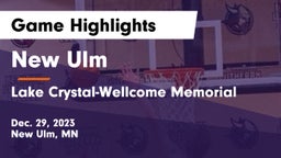 New Ulm  vs Lake Crystal-Wellcome Memorial  Game Highlights - Dec. 29, 2023